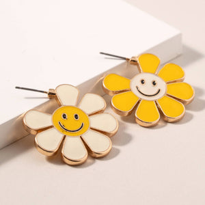 Smile Flowers Dangling Earrings