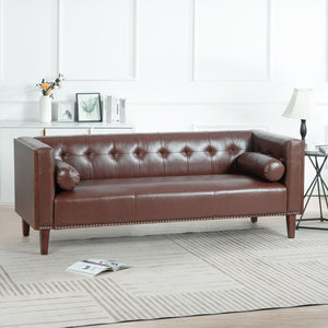 78.74\\\" Wooden Decorated Arm 3 Seater Sofa