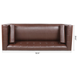 78.74\\\" Wooden Decorated Arm 3 Seater Sofa