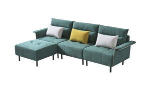 HQ-280 Sofa Couch, Mid-Century Tufted Love Seat for Living Room