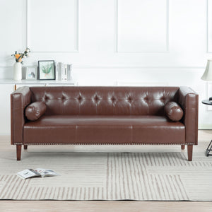 78.74\\\" Wooden Decorated Arm 3 Seater Sofa