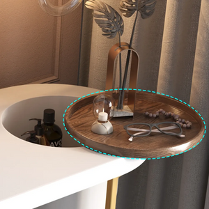 Modern Makeup Vanity Table With LED Lighted Mirror With Movable Top