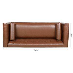 78.74\\\" Wooden Decorated Arm 3 Seater Sofa