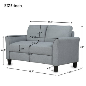 Living Room Furniture Love Seat Sofa Double Seat Sofa (Loveseat Chair)